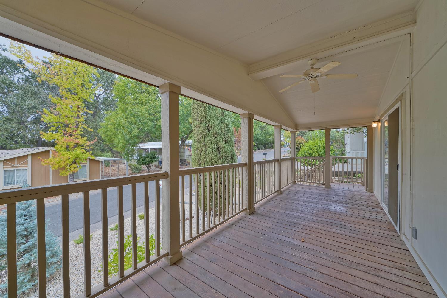 3550 China Garden Road, Unit 102 Placerville, CA 95667 - Photo 4 of 30 a view of a porch with wooden floor and outdoor space