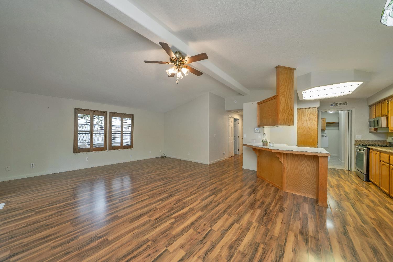 3550 China Garden Road, Unit 102 Placerville, CA 95667 - Photo 10 of 30 a view of empty room with wooden floor and fan