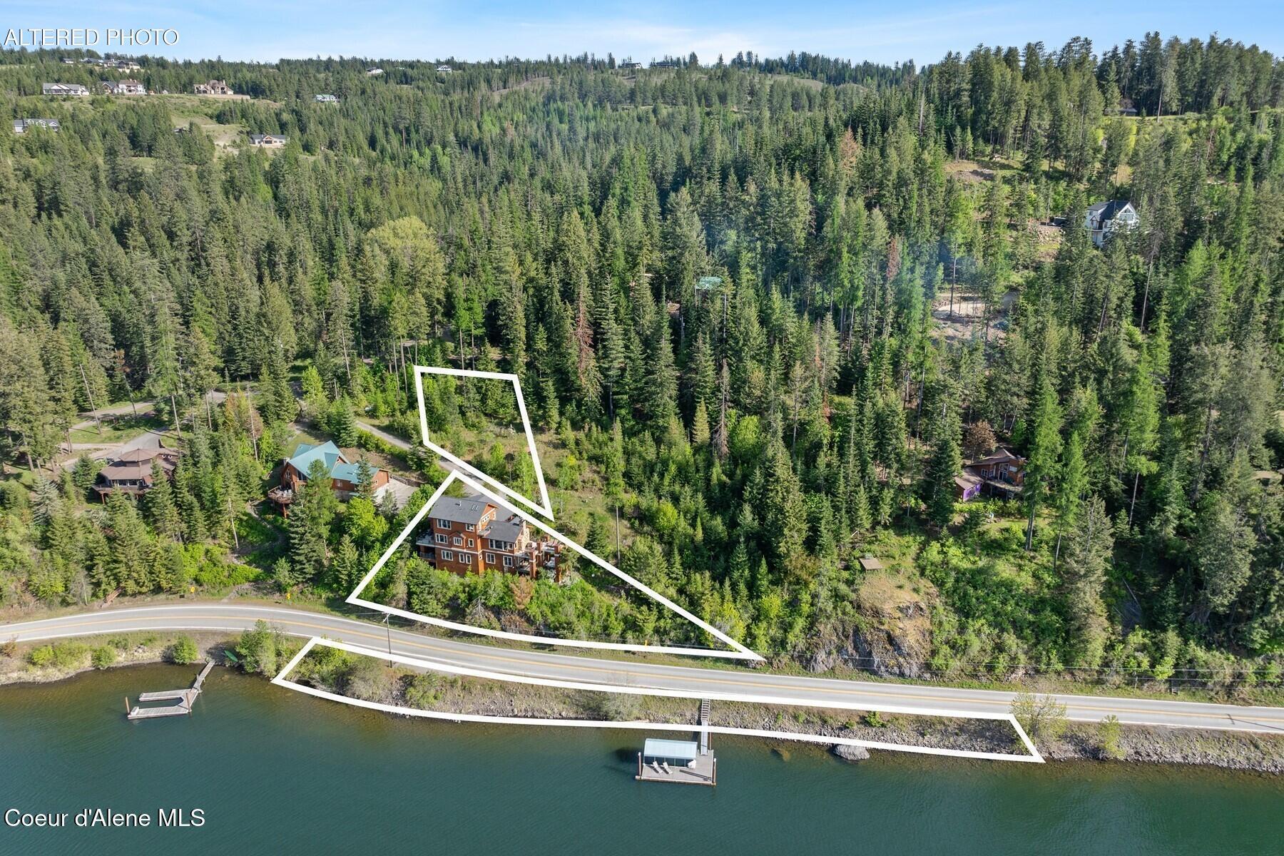 865 East Pine Ridge Drive Harrison, ID 83833 - Photo 59 of 81 Altered Image - Approx Lot Lines