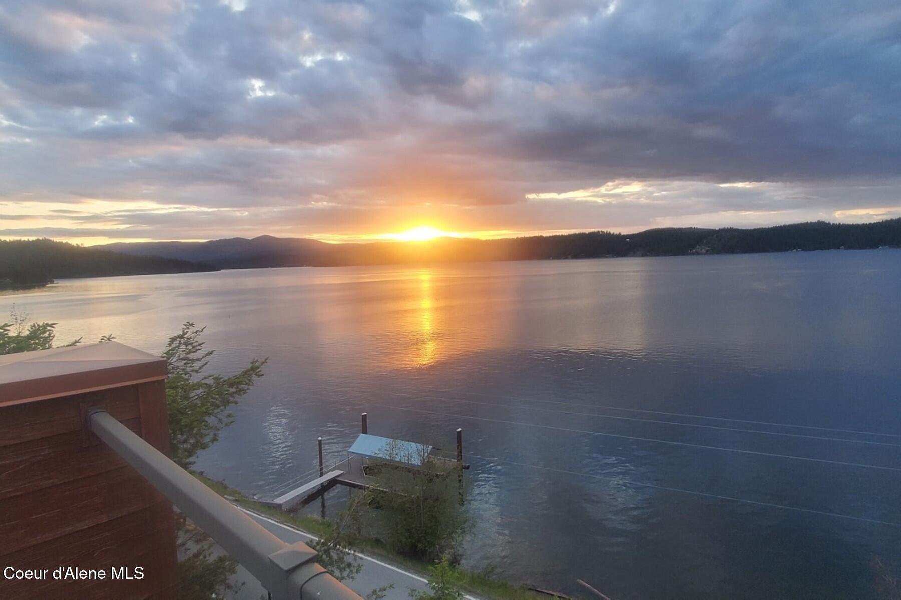 865 East Pine Ridge Drive Harrison, ID 83833 - Photo 70 of 81 Sunset from the deck
