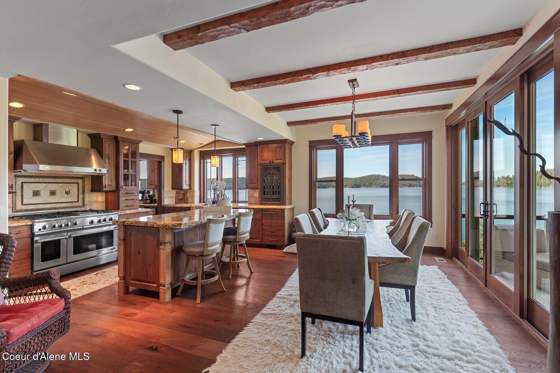 865 East Pine Ridge Drive Harrison, ID 83833 - Photo 10 of 81 Dining with indoor to outdoor