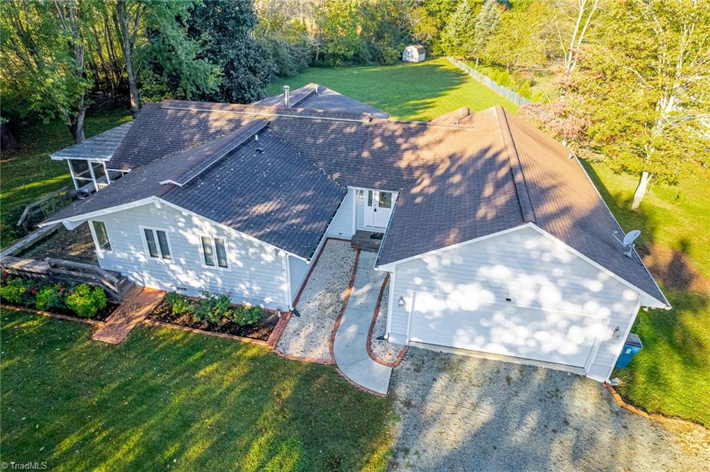 5723 Thom Road Graham, NC 27253 - Photo 32 of 41 Ariel from above front of house