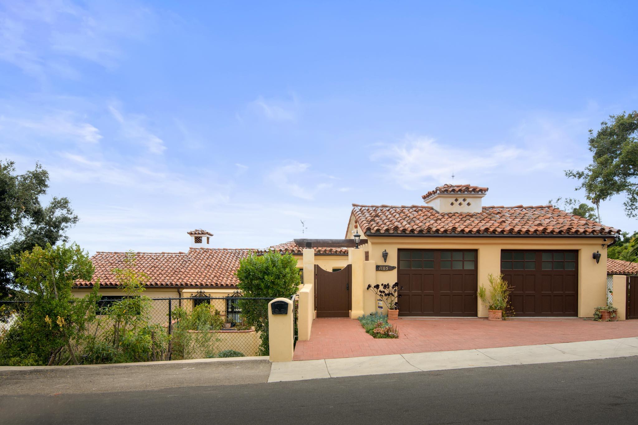 1105 Las Alturas Road Santa Barbara, CA 93103 - Photo 3 of 47 Front Exterior/Driveway