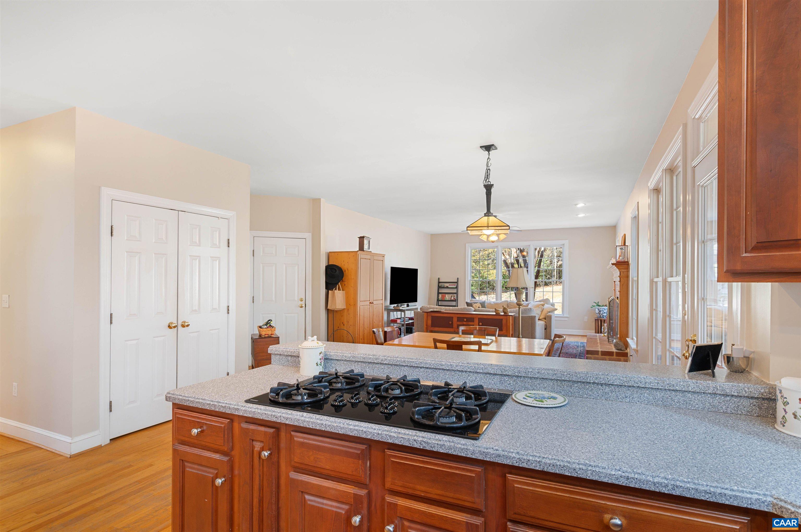 891 Old Ballard Road Charlottesville, VA 22901 - Photo 15 of 49 a kitchen with stainless steel appliances granite countertop a stove and a wooden cabinets