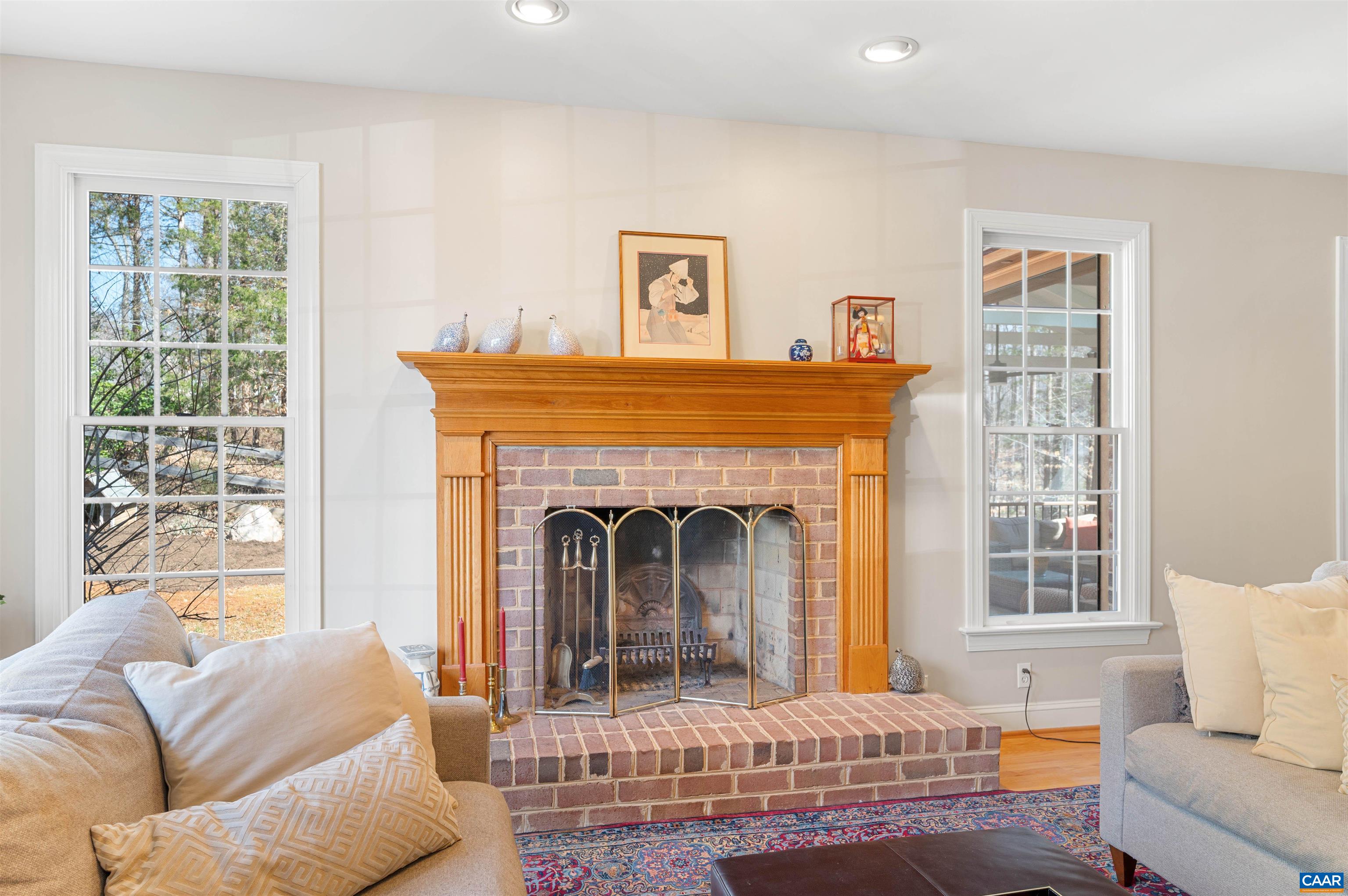 891 Old Ballard Road Charlottesville, VA 22901 - Photo 21 of 49 a living room with furniture and a fireplace
