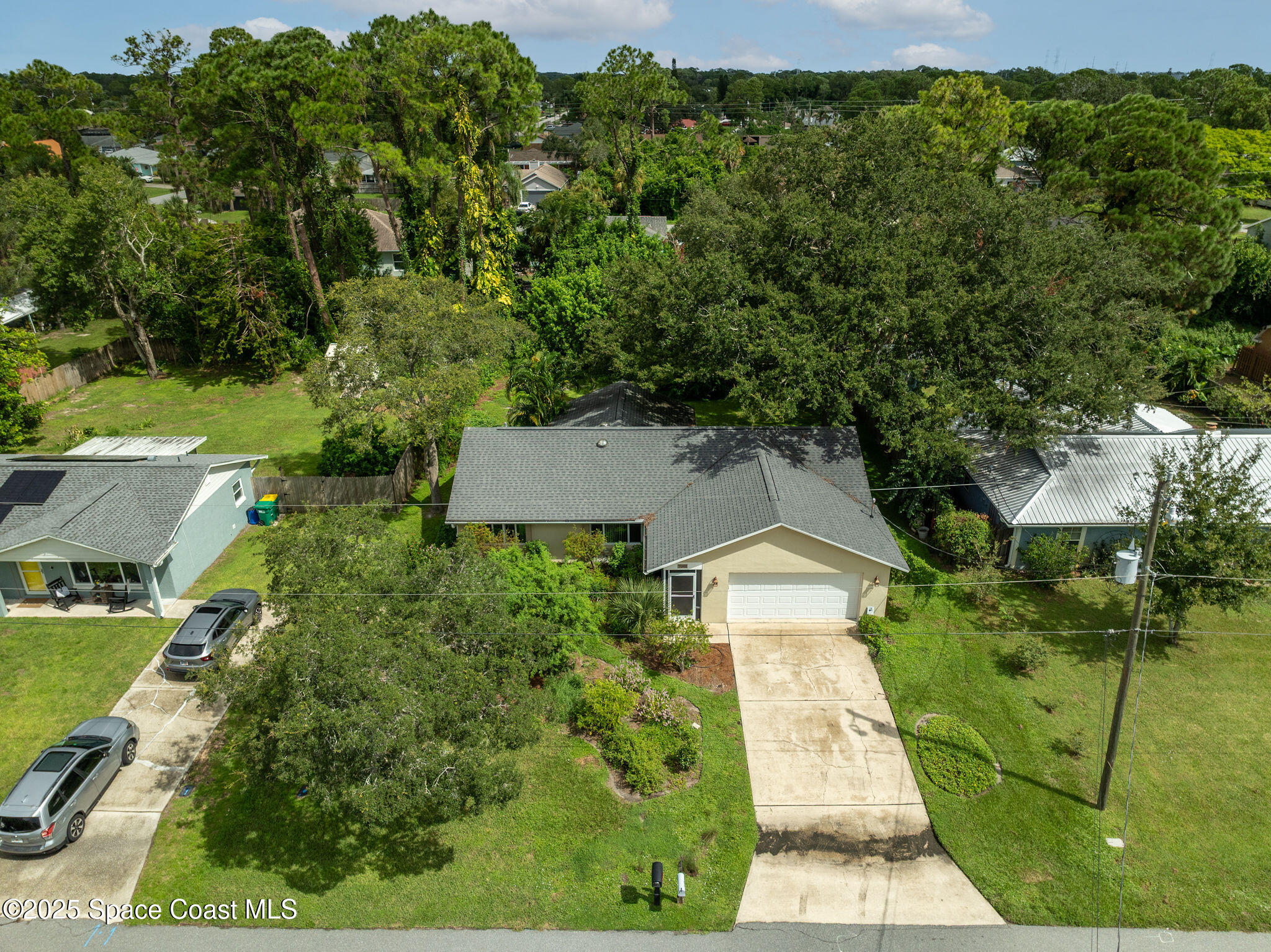 7081 Bayfront Road Cocoa, FL 32927 - Photo 38 of 45 an aerial view of a house
