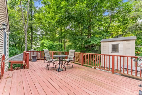 a view of a roof deck