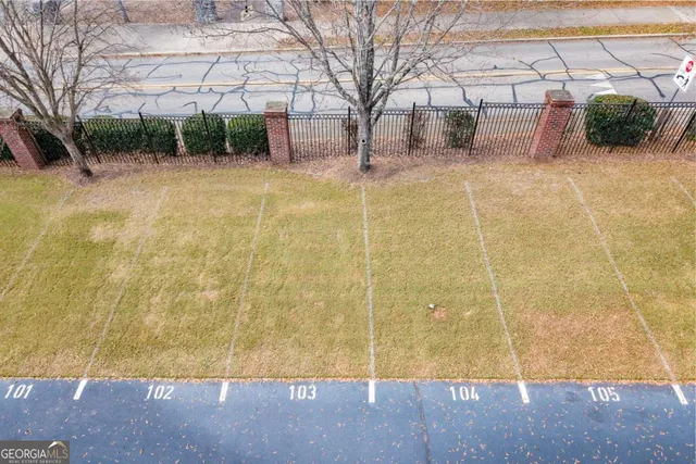 a view of a balcony with an outdoor space