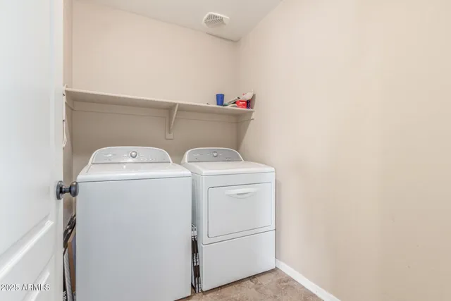 a view of a wooden door