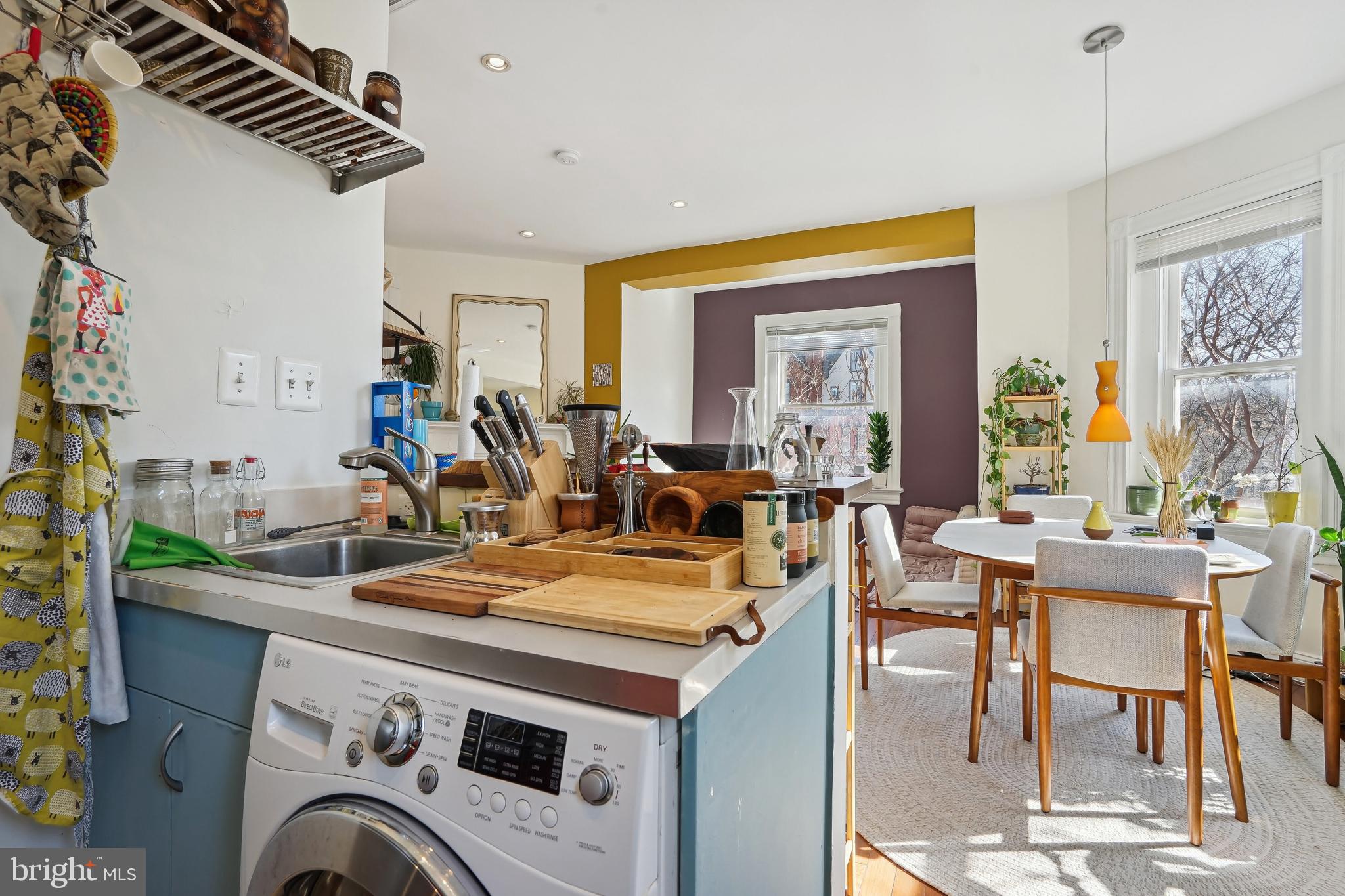 1101 P Street Northwest Washington, DC 20005 - Photo 19 of 50 Stylish kitchen overlooks the living/dining room