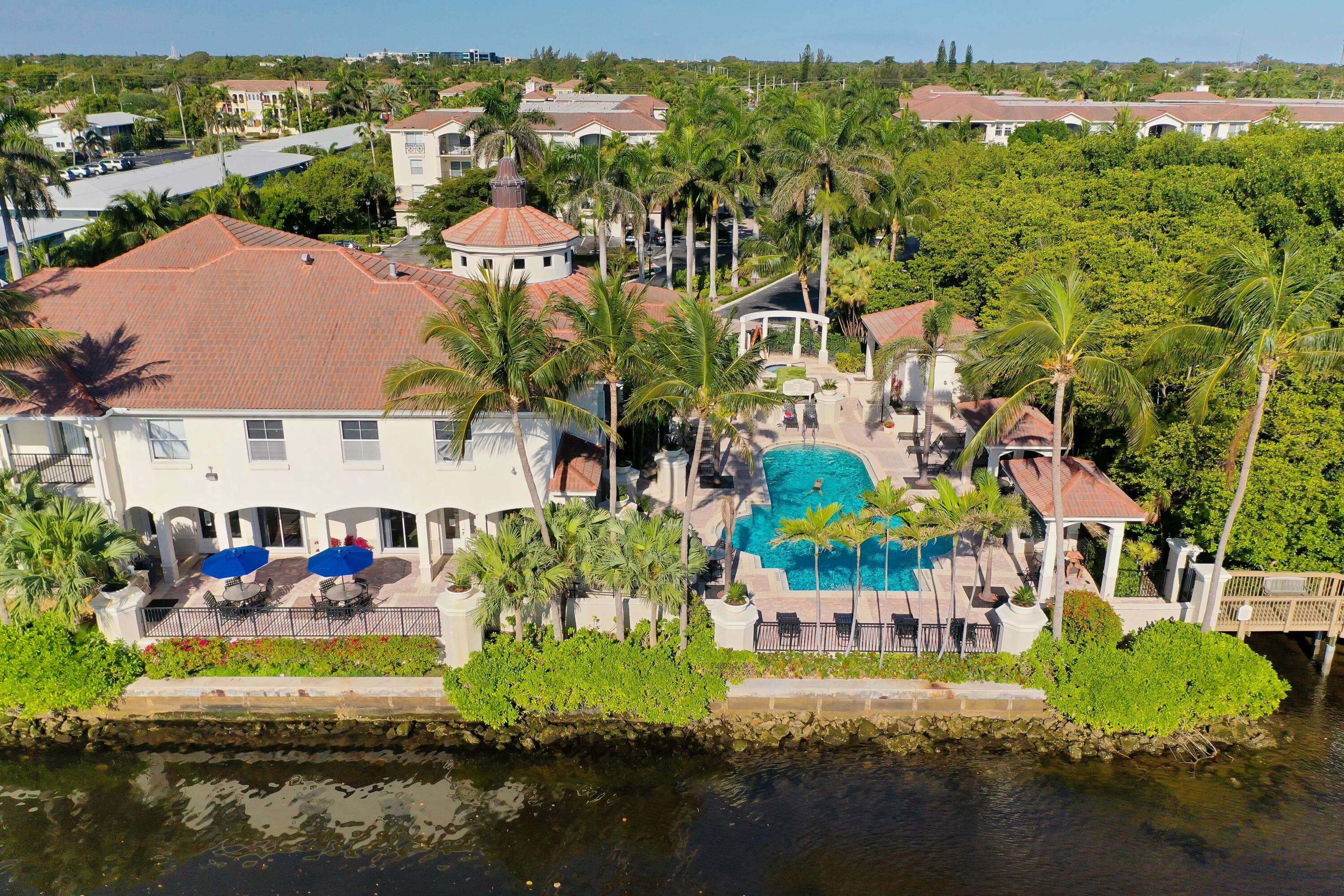 3115 Tuscany Way Boynton Beach, FL 33435 - Photo 12 of 49 an aerial view of a houses with yard swimming pool and outdoor seating