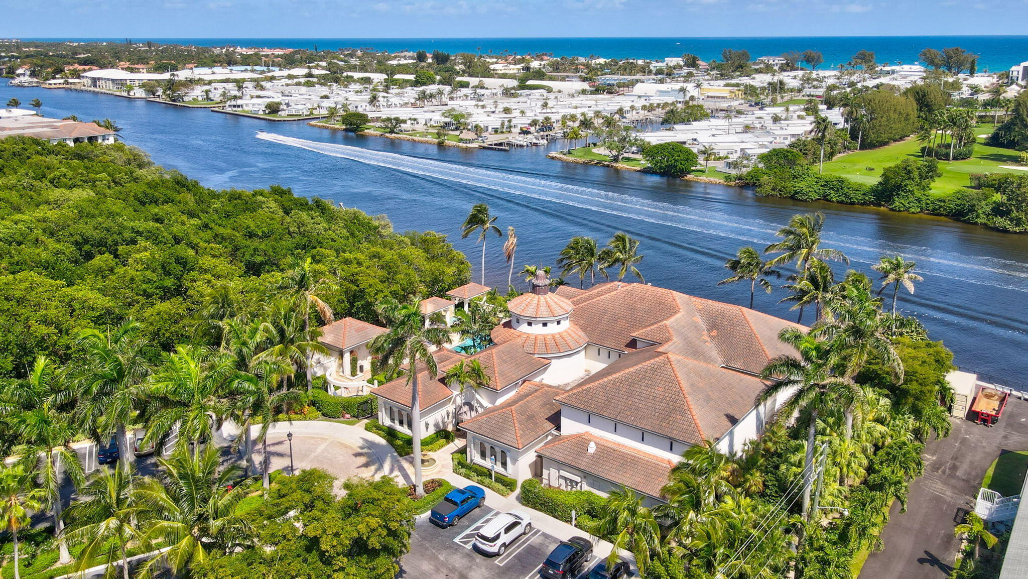3115 Tuscany Way Boynton Beach, FL 33435 - Photo 48 of 49 an aerial view of a house with a yard