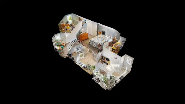 a close view of a fireplace in a kitchen