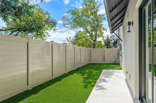 a view of a building with a street