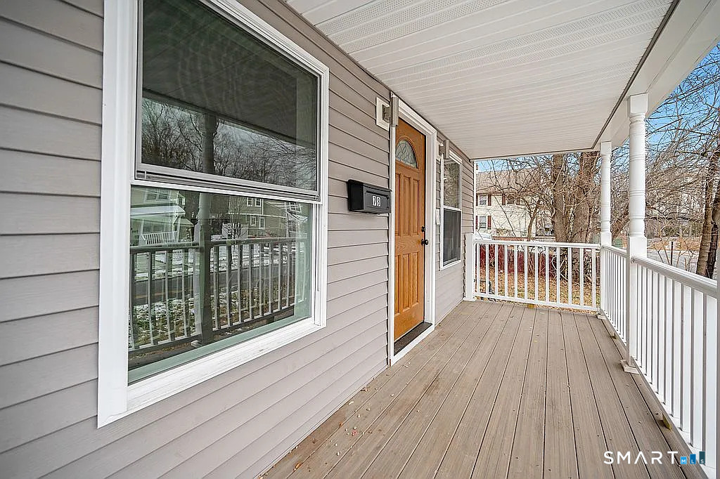 a view of a house with wooden floor