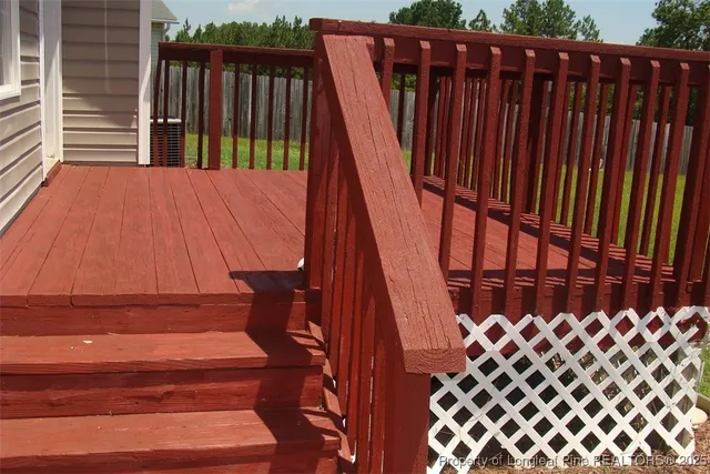 a view of wooden fence