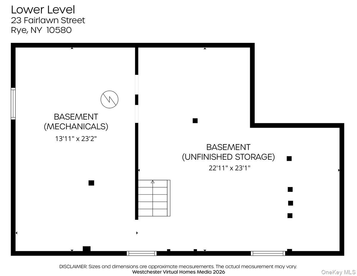 23 Fairlawn Street Rye, NY 10580 - Photo 38 of 38 Lower level floor plan.