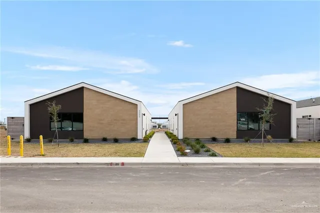 a view of a house with a outdoor space