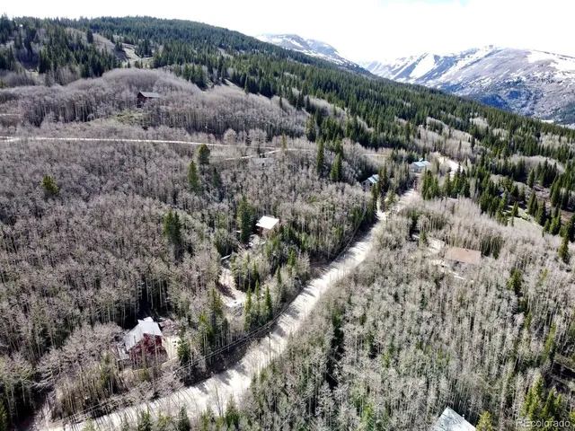 a view of a field with trees