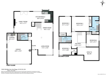 $1,399,000 | 13035 Old West Avenue, San Diego, CA 92129