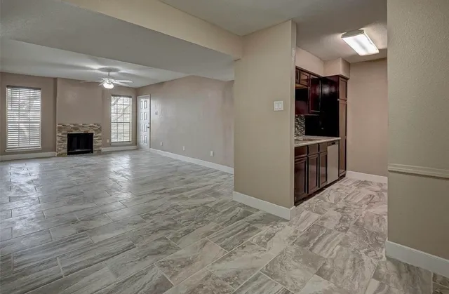 a view interior of the house and kitchen view