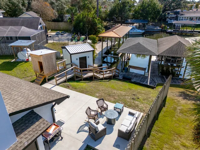 an aerial view of a city with lots of residential buildings
