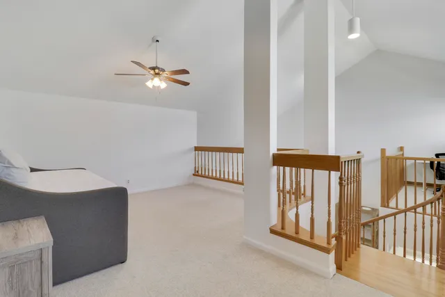 a outdoor space with patio furniture and garden view