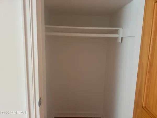 a close up view of racks on the wall