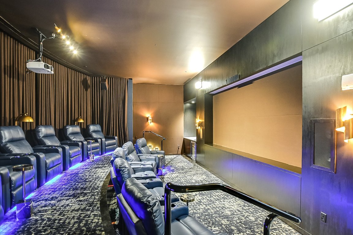 200 Congress Avenue, Unit 35AC Austin, TX 78701 - Photo 40 of 40 Movie theater with a 133-inch screen.