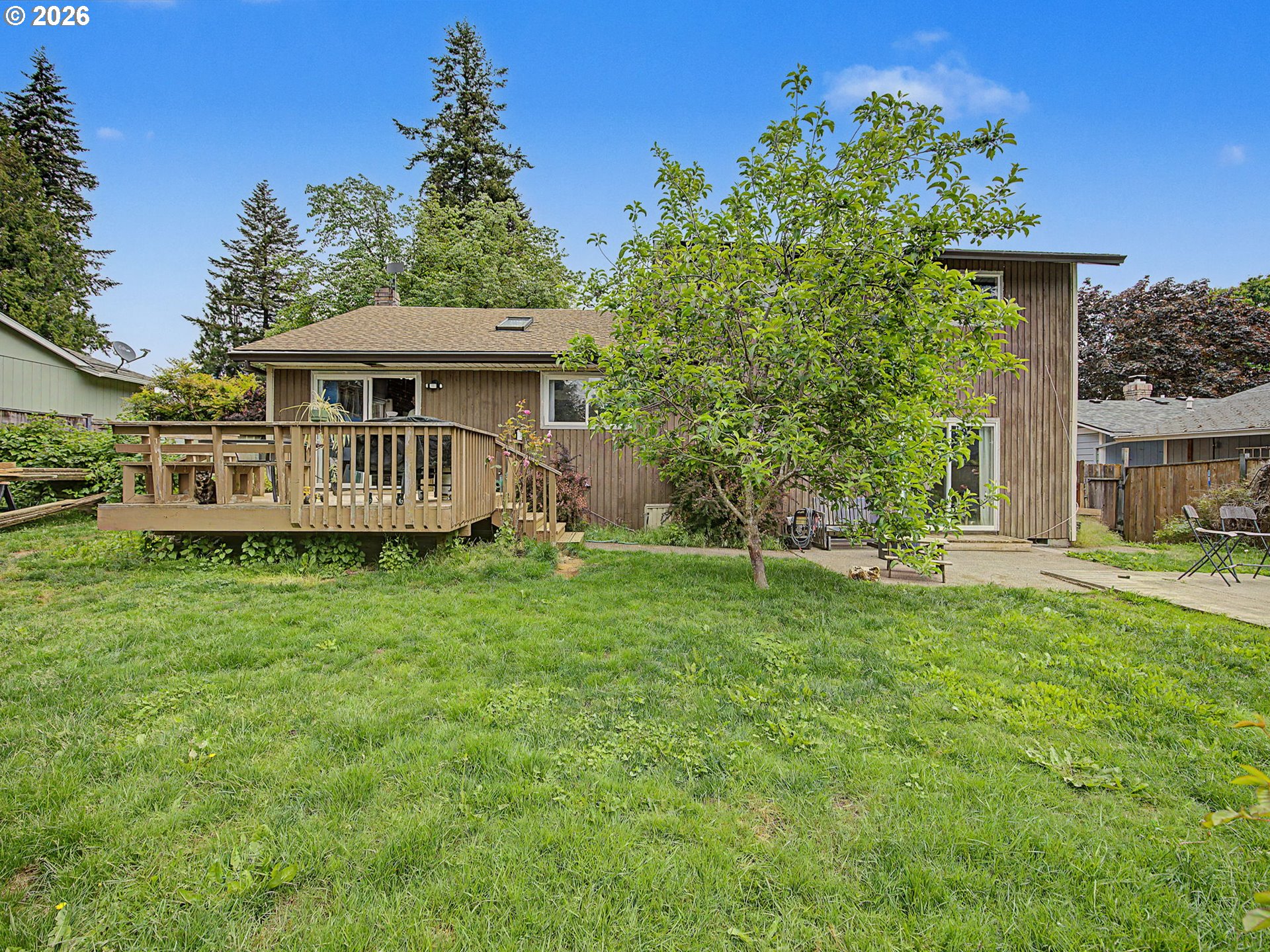 18015 Davis Street Sandy, OR 97055 - Photo 34 of 40 a view of a house with a backyard