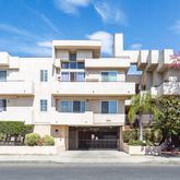 a view of a building with a street
