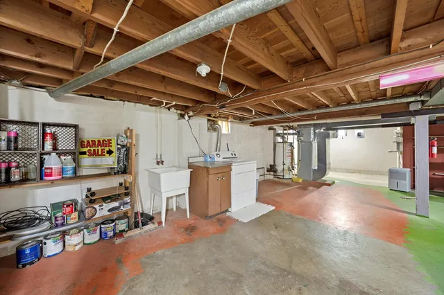 a view of storage and utility room