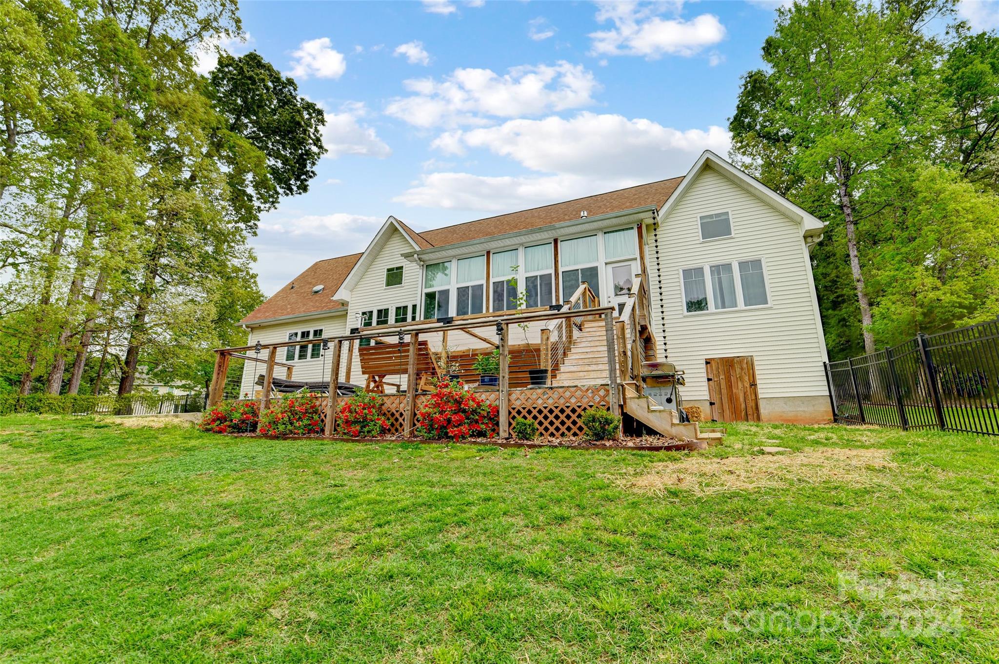 444 Evergreen Road Clover, SC 29710 - Photo 38 of 47 a view of a house with backyard