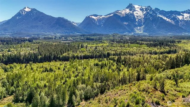a view of lake and mountain
