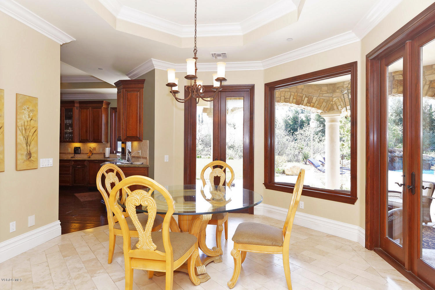 110 West Potrero Road Thousand Oaks, CA 91361 - Photo 15 of 33 a view of a dining room with furniture window and outside view