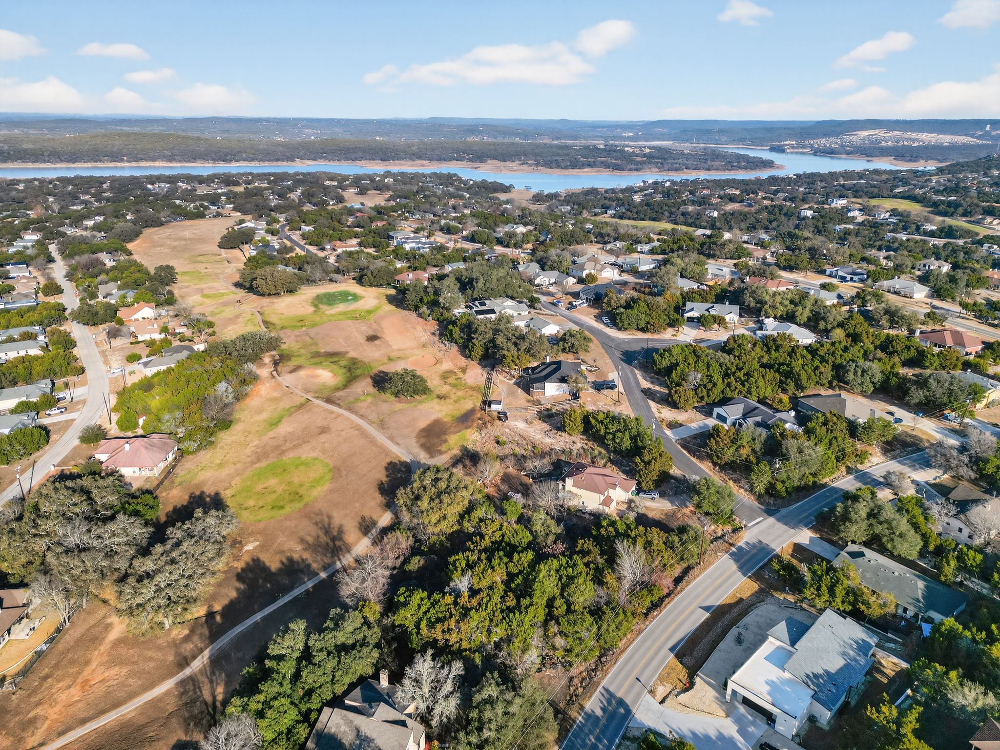 4106 Outpost Trace Lago Vista, TX 78645 - Photo 36 of 40 an aerial view of residential houses with outdoor space