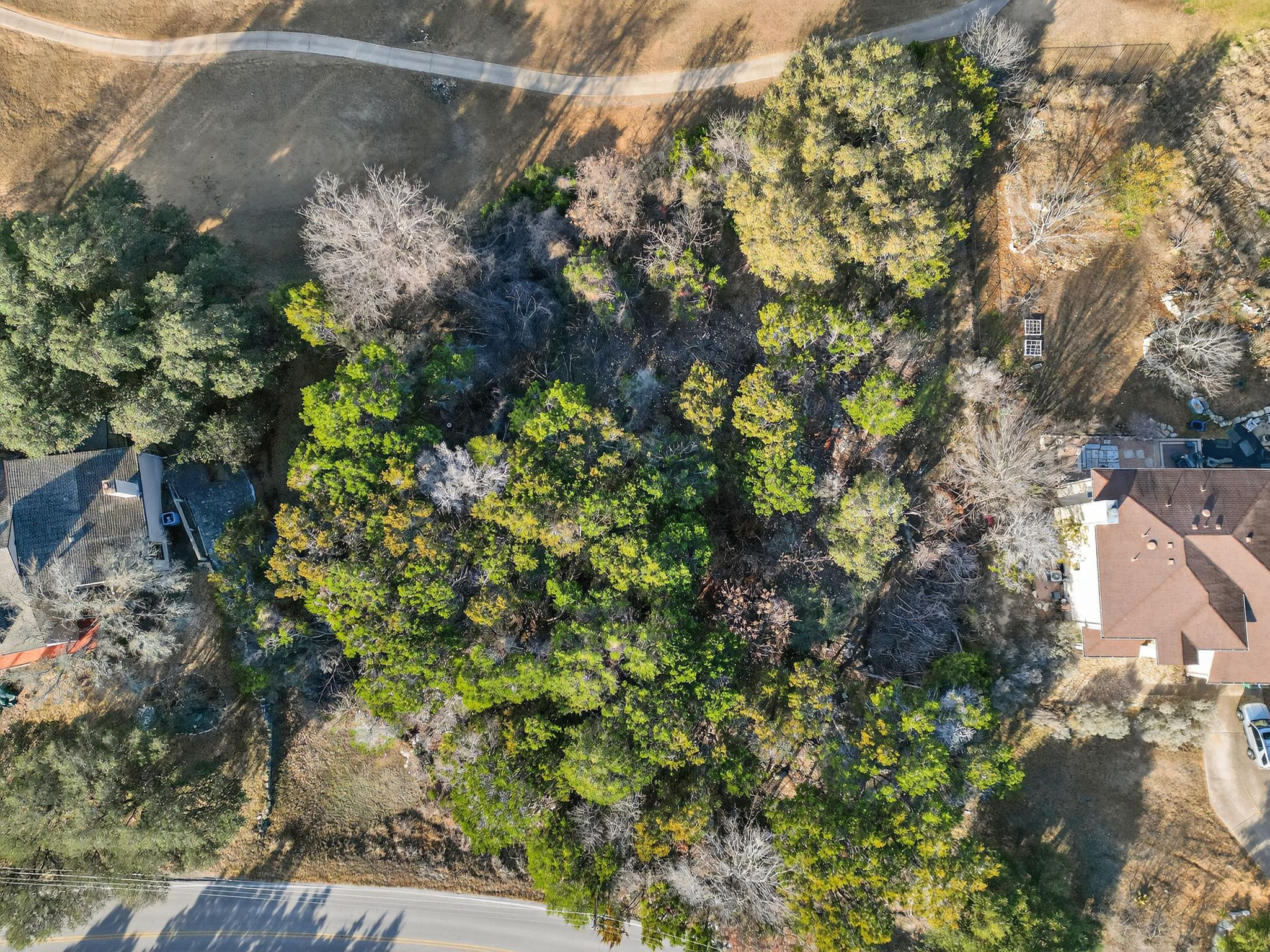 4106 Outpost Trace Lago Vista, TX 78645 - Photo 38 of 40 a backyard of a house