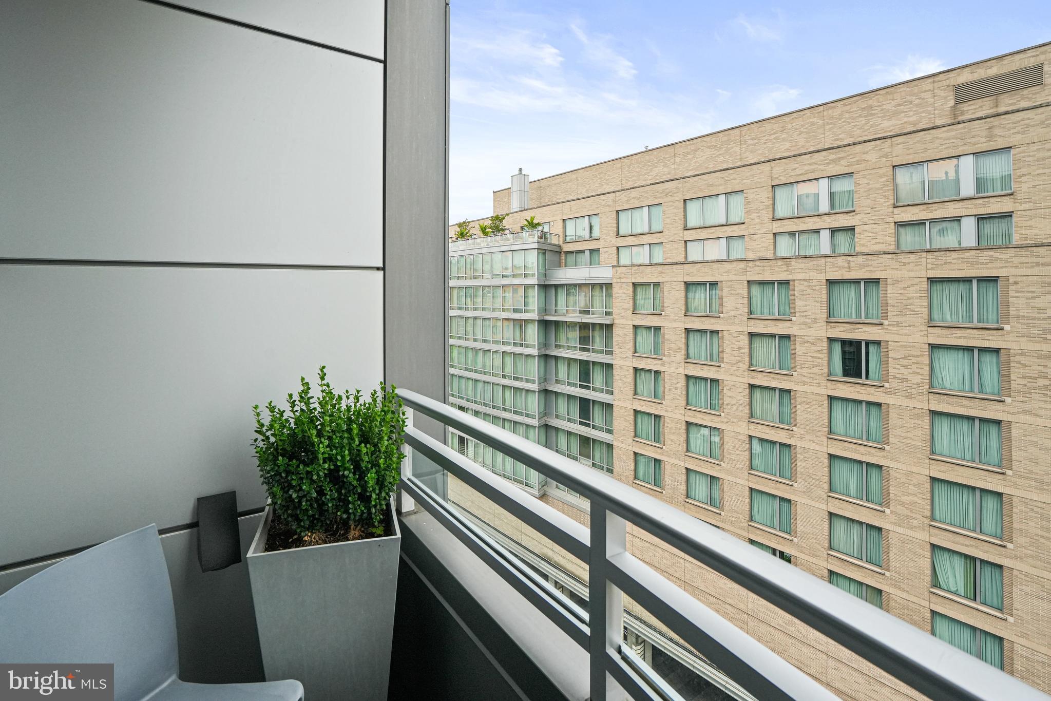 1177 22nd Street Northwest, Unit 8J Washington, DC 20037 - Photo 15 of 23 Private Balcony