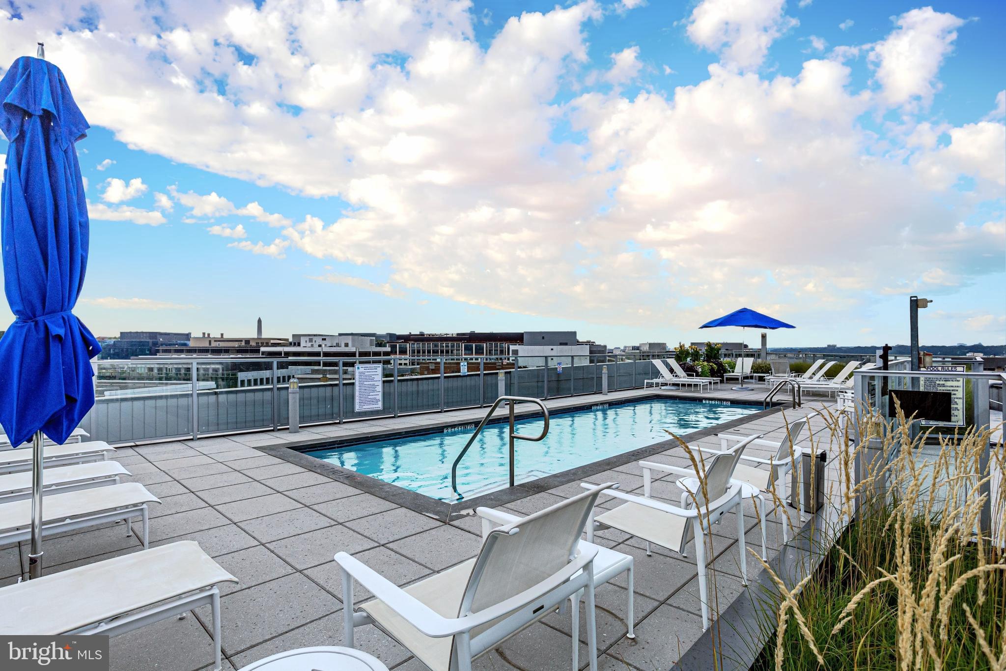 1177 22nd Street Northwest, Unit 8J Washington, DC 20037 - Photo 22 of 23 Rooftop Pool and Sundeck