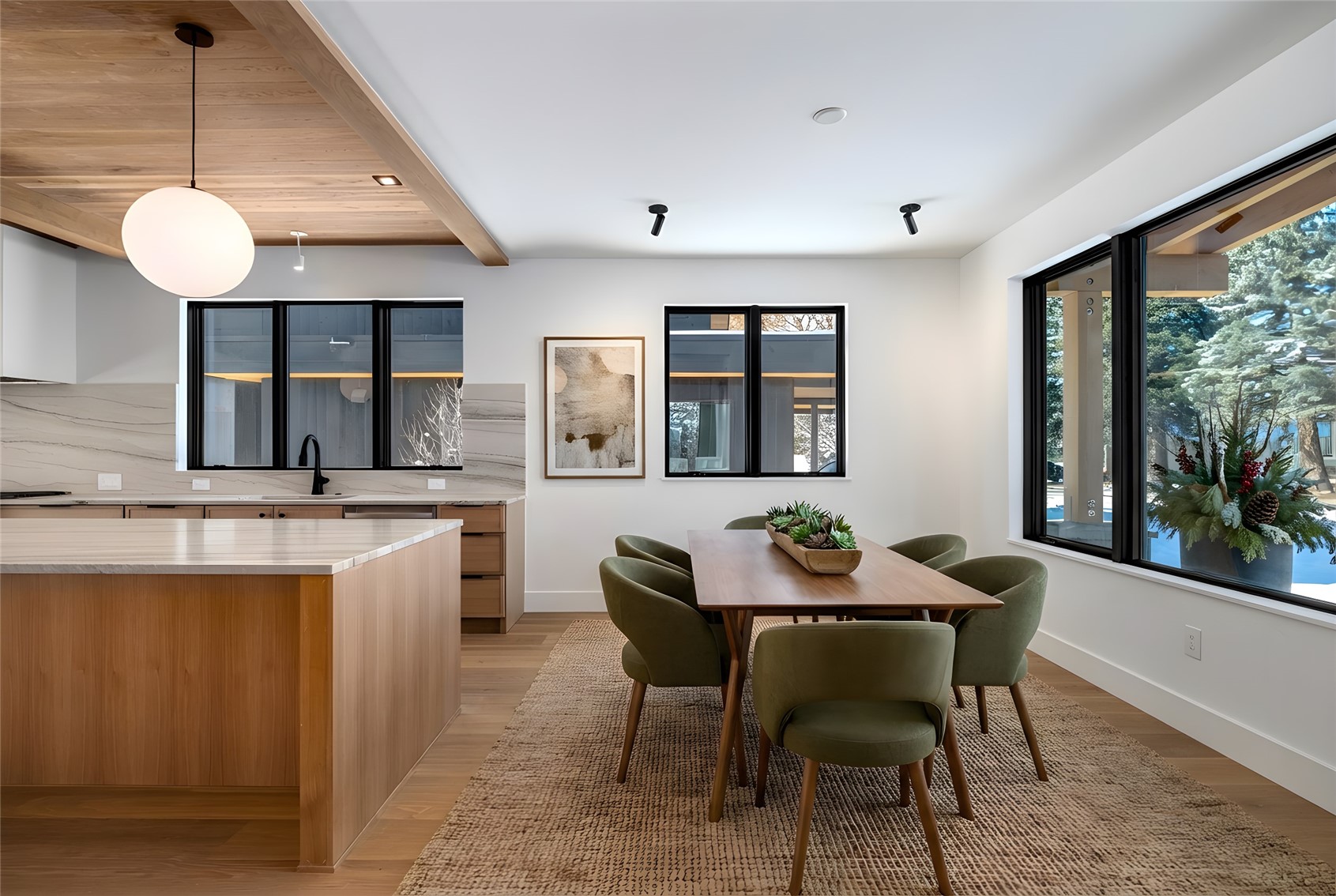 119 Spruce Street Steamboat Springs, CO 80487 - Photo 6 of 38 Dining room w/ mountain views