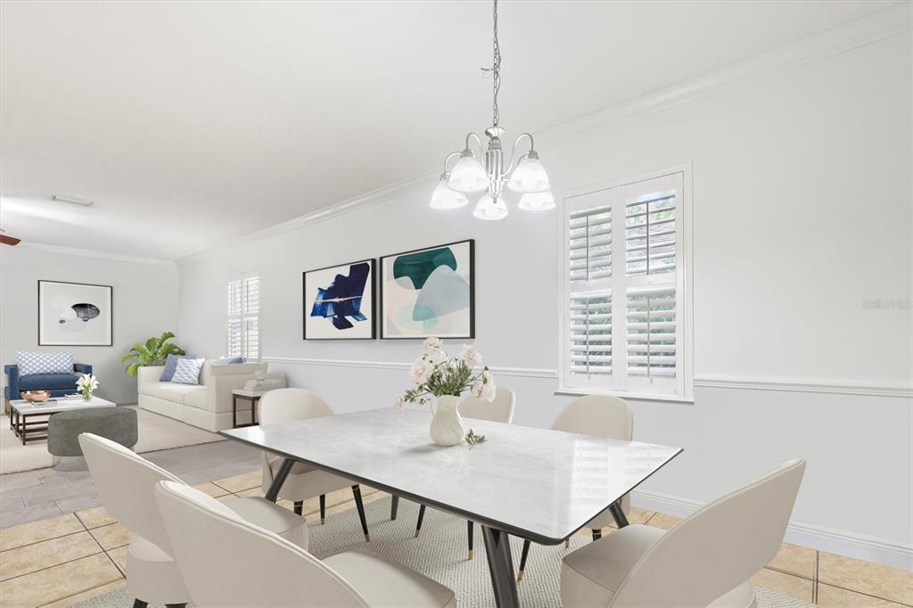 7909 Southwest 87th Terrace Gainesville, FL 32608 - Photo 11 of 17 a view of a dining room with furniture window and outside view