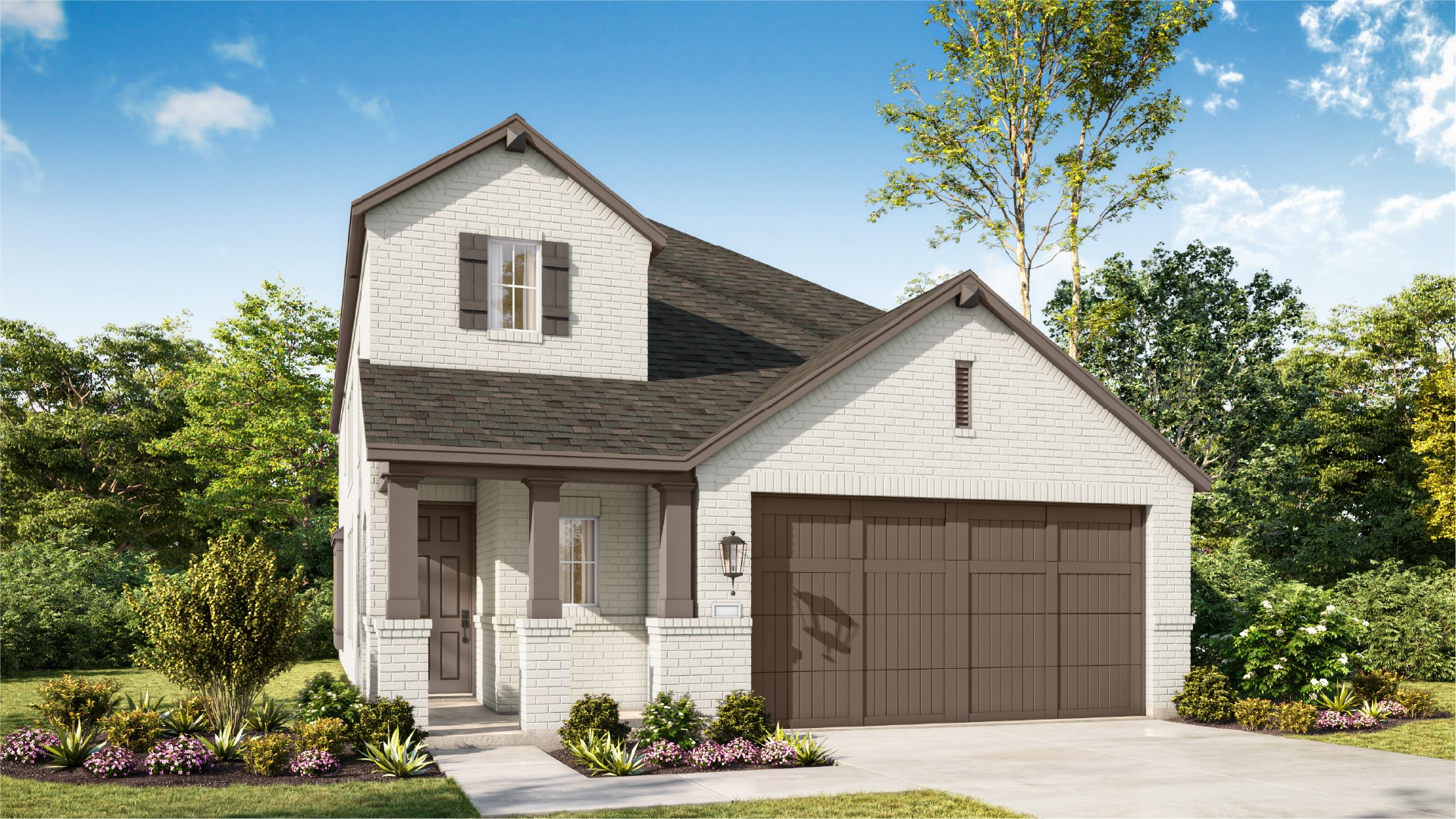 22131 Prater Rdg Lane Porter, TX 77365 - Photo 1 of 12 a front view of a house with a yard and garage