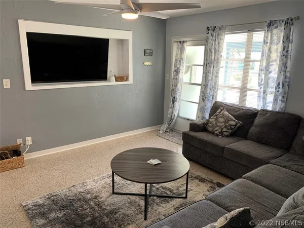 a close view of a closet