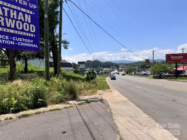 a city street lined with tall buildings