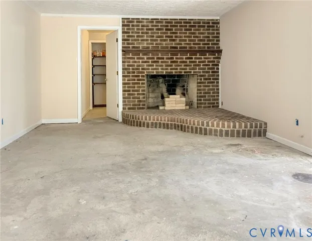 a view of livingroom with fireplace