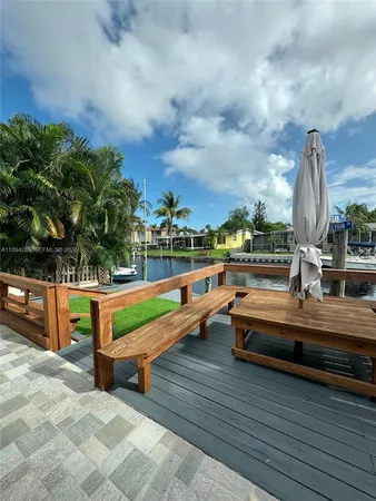 a view of outdoor space with seating area