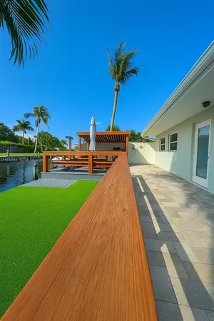 a view of a park with an outdoor space