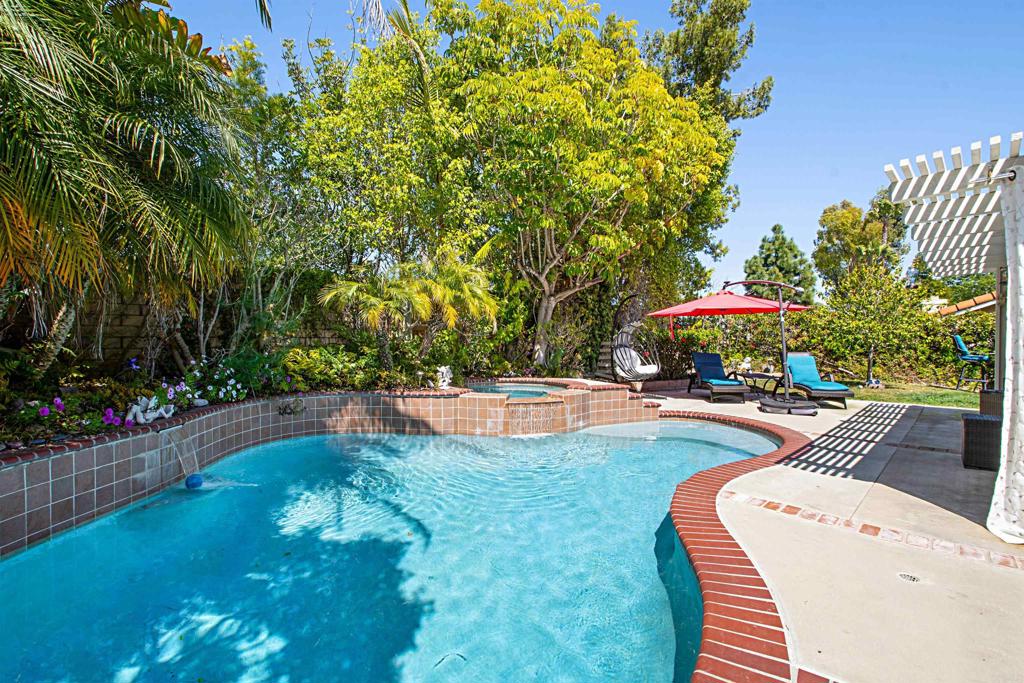 2046 Balboa Circle Vista, CA 92081 - Photo 2 of 37 a view of a swimming pool with a table and chairs under an umbrella
