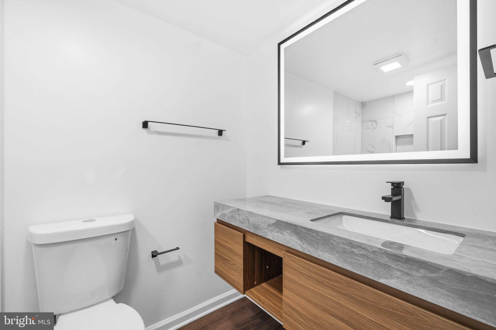 7973 Riggs Road, Unit 1 Hyattsville, MD 20783 - Photo 10 of 24 Sleek modern bathroom with elegance.