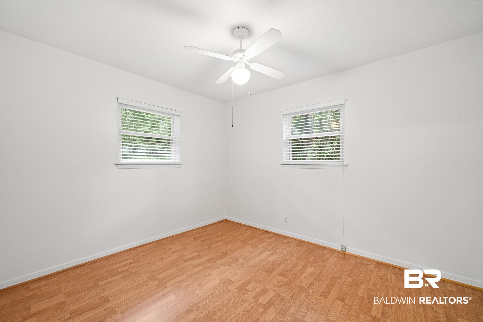 280 Thrift Street Mobile, AL 36609 - Photo 14 of 22 Empty room featuring light hardwood / wood-style flooring and ceiling fan